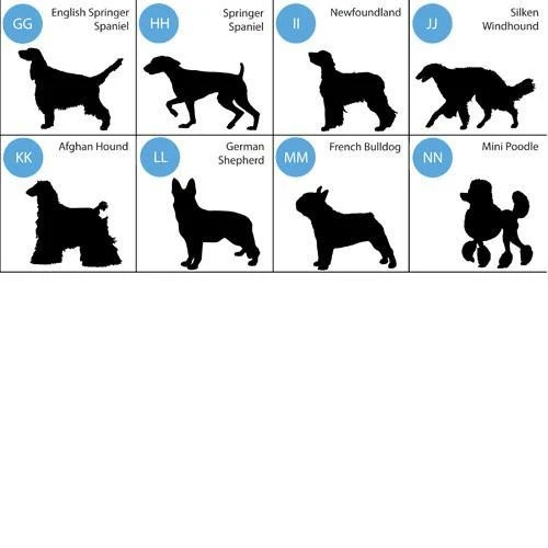Classic Silhouette Personalized Dog Throw Pillow