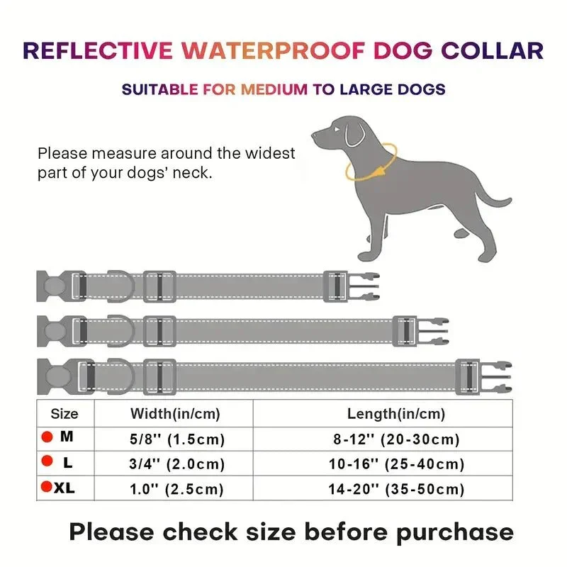 Collier Rose Réglable Gros Chien