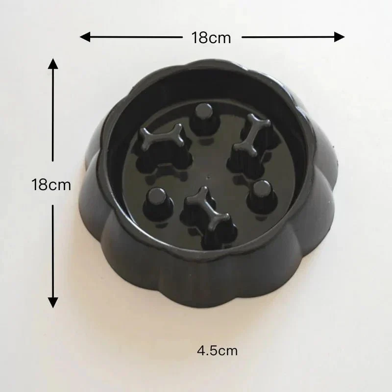 Gamelle Anti-Glouton Inox Chiot Gros Chien 18cm