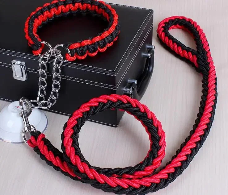 Laisse Corde Tressée Paracord Gros Chien