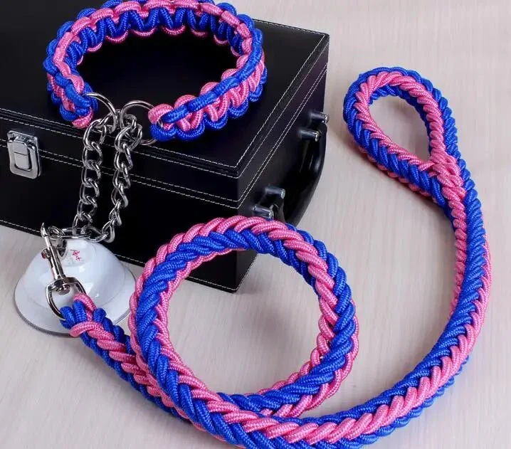 Laisse Corde Tressée Paracord Gros Chien