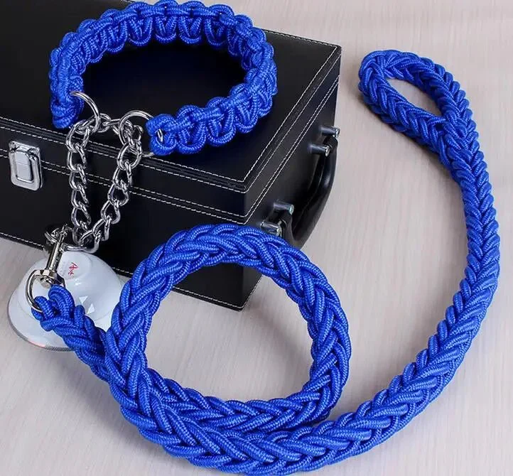 Laisse Corde Tressée Paracord Gros Chien