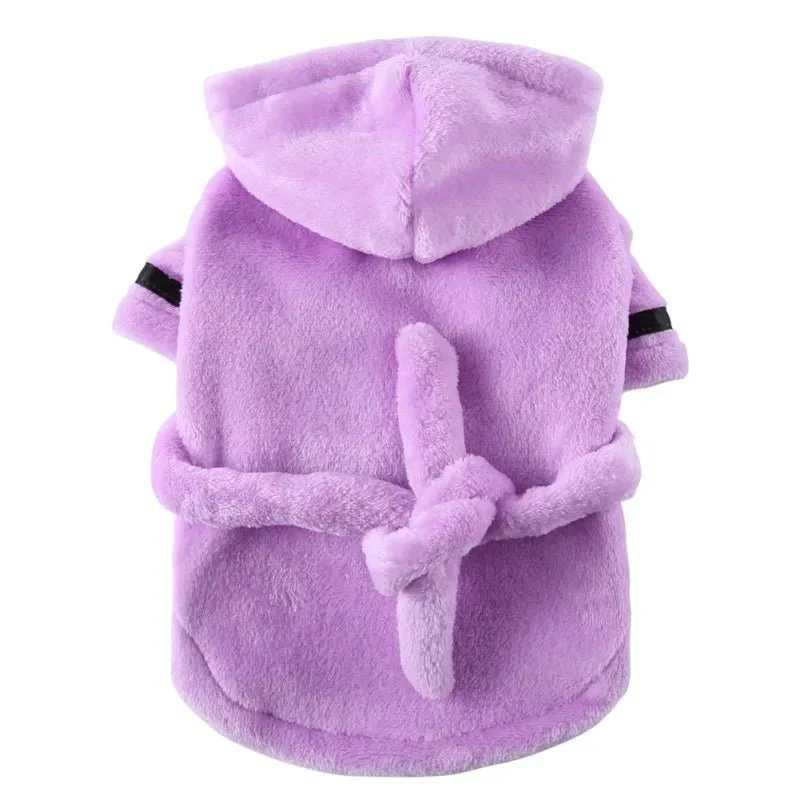 Peignoir Capuche Absorbant Gros Chien Bain
