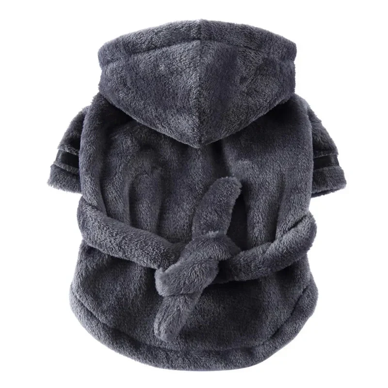 Peignoir Capuche Absorbant Gros Chien Bain