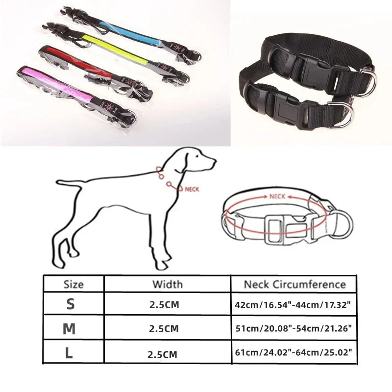 Collier Lumineux LED Rechargeable Sécurité Nocturne