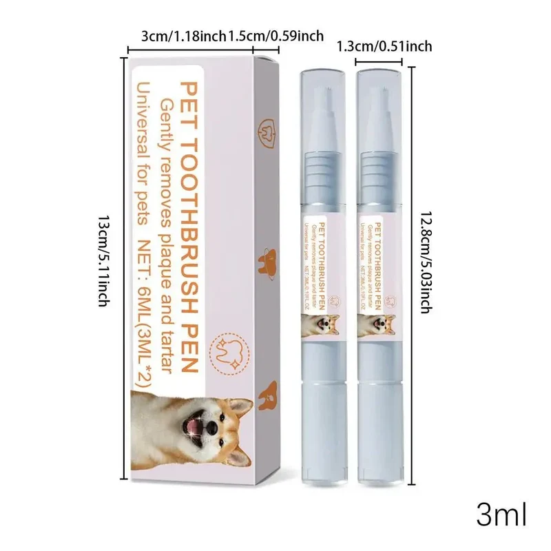 Stylo Brosse Dents Chien Lot 2