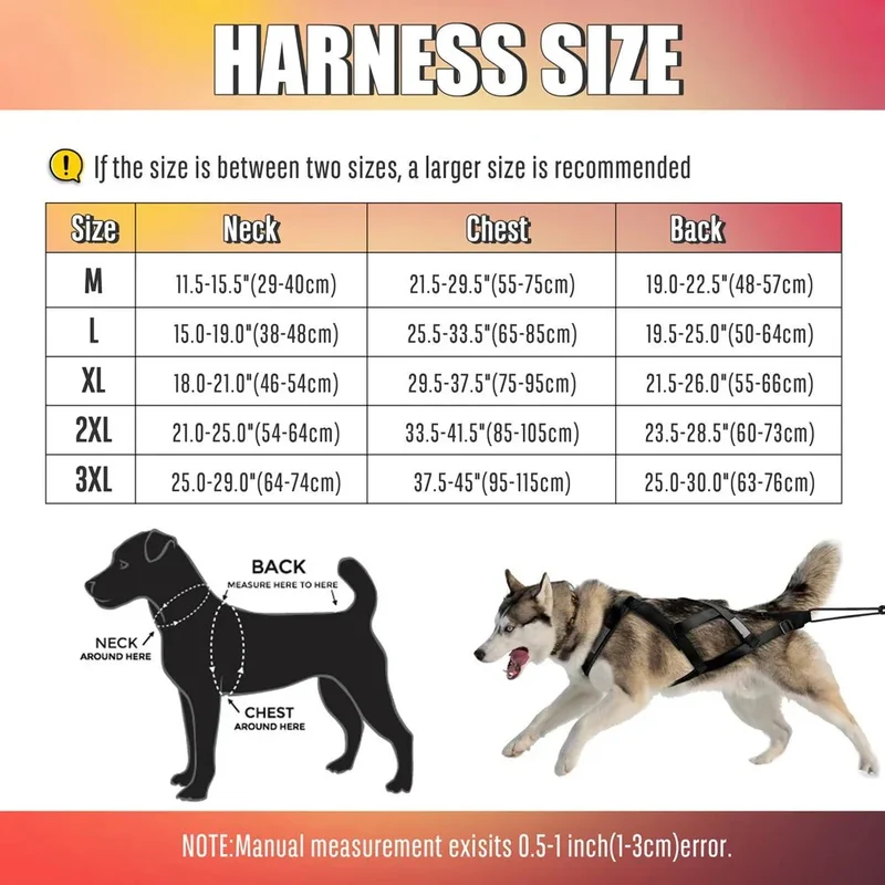 Harnais Traîneau Mushing Chien Plastron
