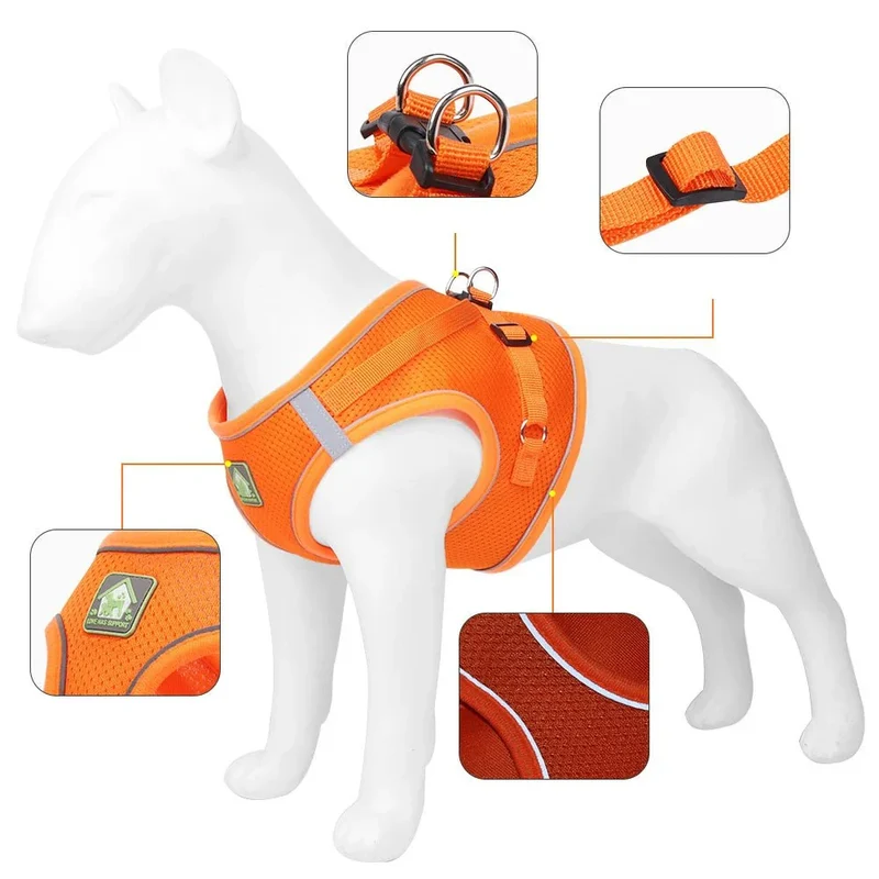 Harnais Petit Chien 4kg Réglable Respirant