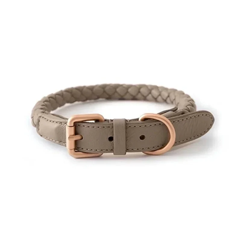 Collier Cuir Rond Tressé Premium Molosse