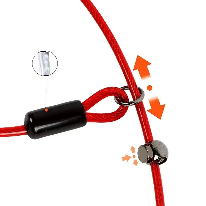 Laisse Lasso Acier Gainé Chasse Dressage