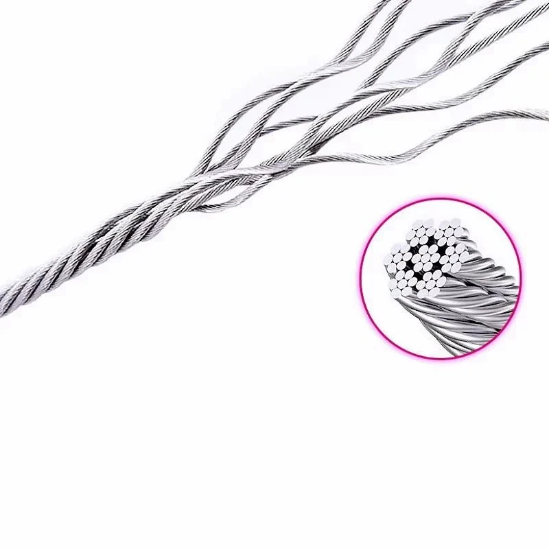 Laisse Lasso Acier Gainé Chasse Dressage
