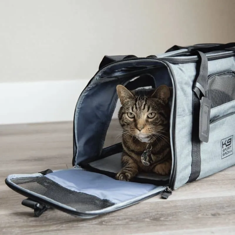 SAC DE TRANSPORT POUR CHIEN ET CHAT HOMOLOGUÉ AVION - GRIS