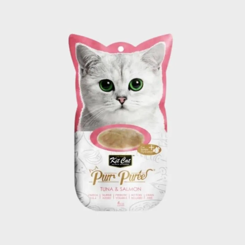 FRIANDISE LIQUIDE POUR CHAT - PURÉE THON & SAUMON