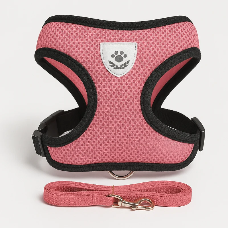 Set Harnais Laisse Petit Chien Coloré Confort