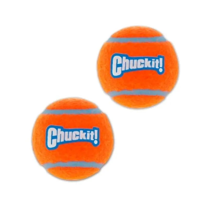 LOT DE 2 BALLES DE TENNIS POUR CHIEN (2 TAILLES DIPO)