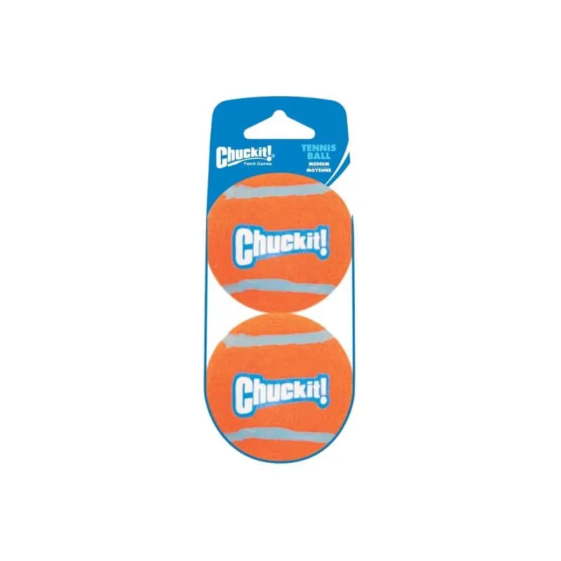 LOT DE 2 BALLES DE TENNIS POUR CHIEN (2 TAILLES DIPO)