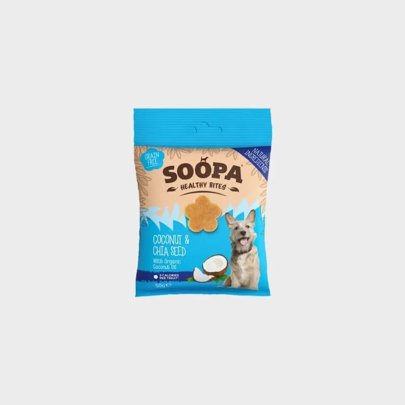 FRIANDISES D'ÉDUCATION POUR CHIEN - NOIX DE COCO ET GRAINES DE CHIA