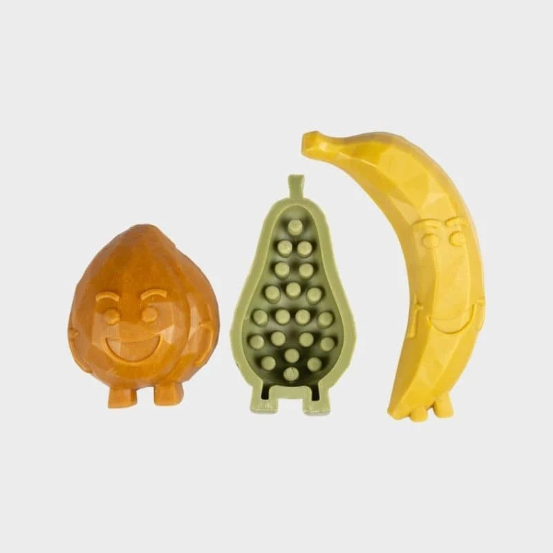 FRIANDISE DENTAIRE À MÂCHER POUR CHIEN - FRUIT (2 TAILLES DISPO )🍌🍑🍐