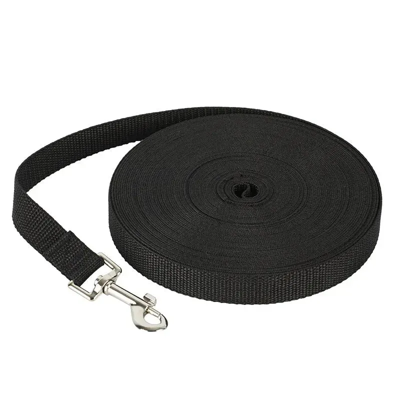 Laisse Longe Rappel 20m Nylon Noir Dressage