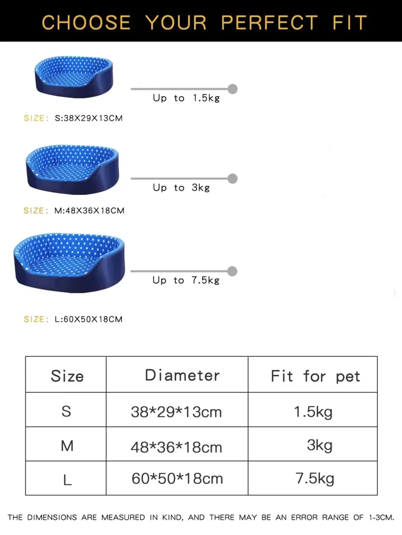 Panier Pois Douillet Petit Gros Chien