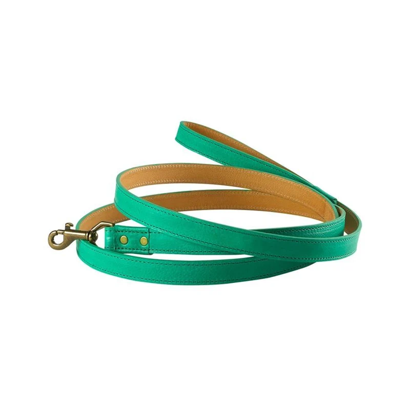 6 ft. Italian Leather Dog Leash
