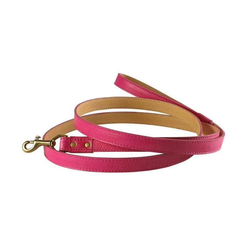 6 ft. Italian Leather Dog Leash