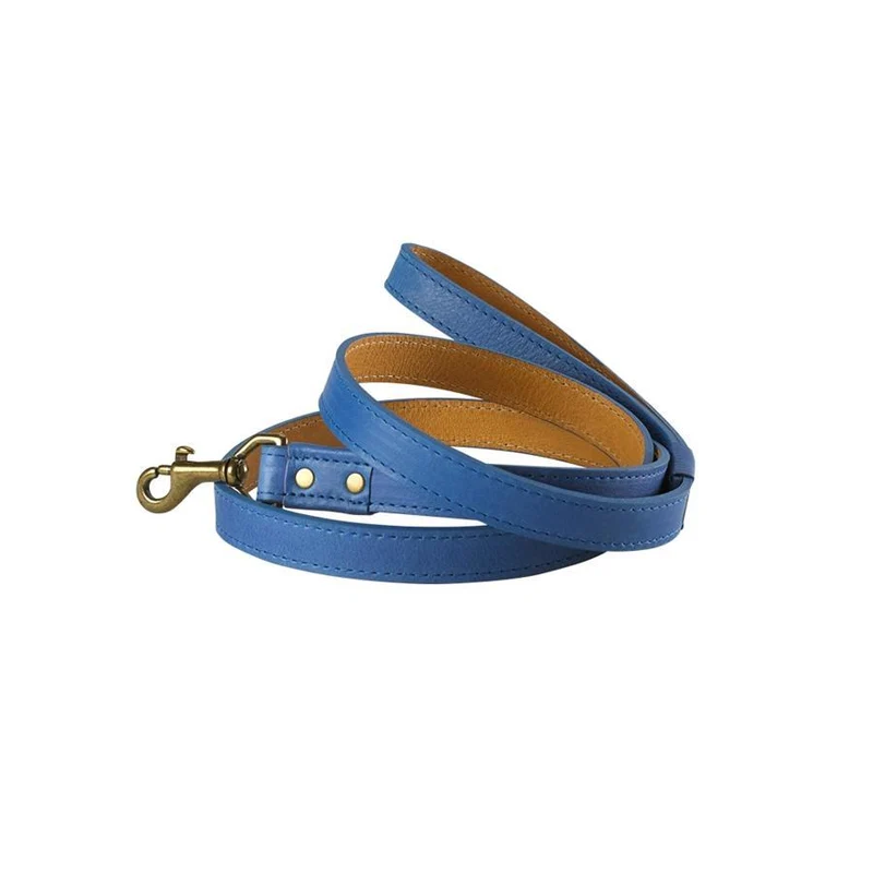 4 ft. Italian Leather Dog Leash