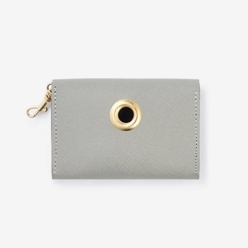 DISTRIBUTEUR DE SACS À DÉJECTION EN CUIR - GRIS