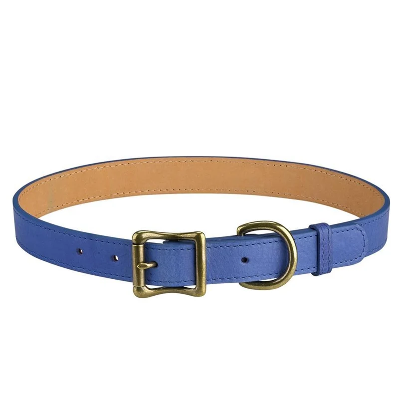 Italian Leather "X-Large" Dog Collar - Personalized