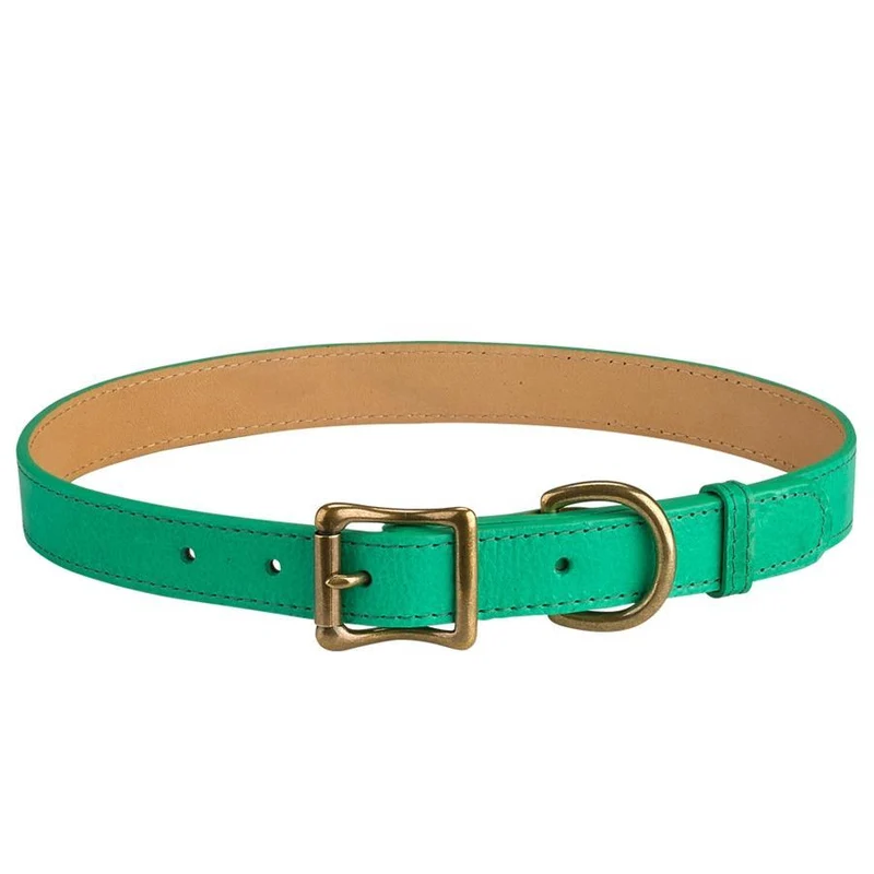 Italian Leather "X-Large" Dog Collar - Personalized