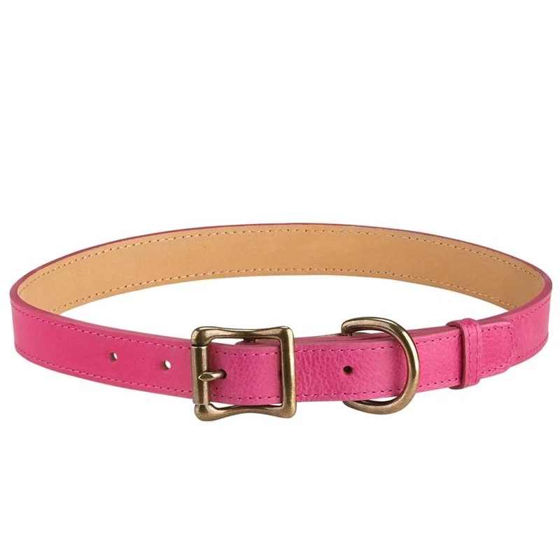 Italian Leather "X-Large" Dog Collar - Personalized