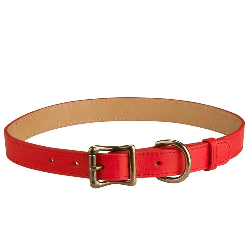 Italian Leather "X-Large" Dog Collar - Personalized