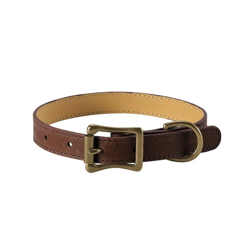 Italian Leather "Small" Dog Collar - Personalized