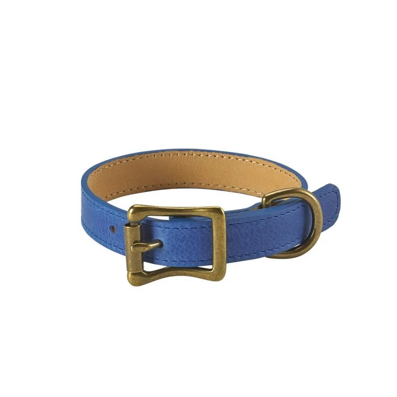 Italian Leather "Petite" Dog Collar - Personalized