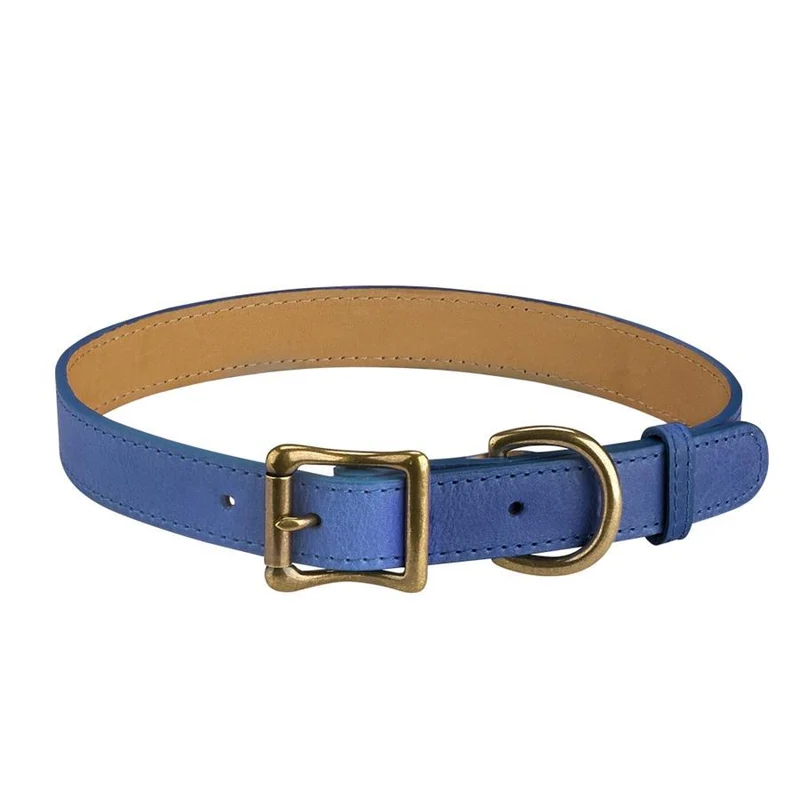 Italian Leather "Large" Dog Collar - Personalized