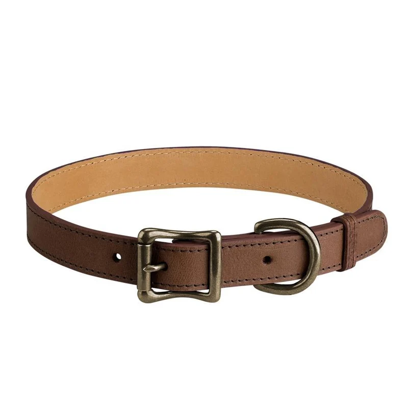 Italian Leather "Large" Dog Collar - Personalized