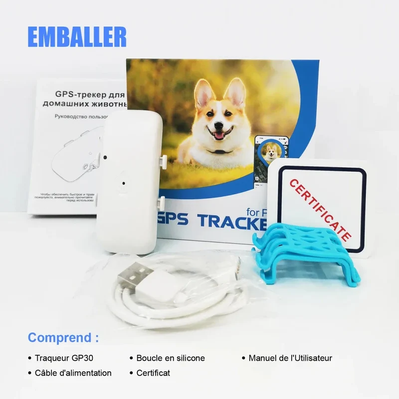Collier GPS Gros Chien Étanche