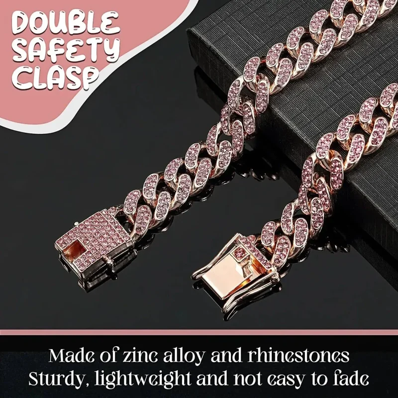 Collier Gourmette Strass Chien Luxe