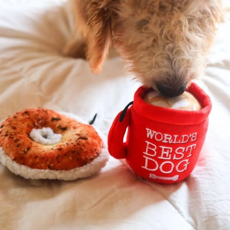 PELUCHE POUR CHIEN - MUG CAFÉ LATTE ☕ (2 TAILLES DISPO)