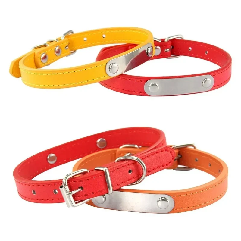 Collier Chiot Personnalisé Plaque Inox Gravée