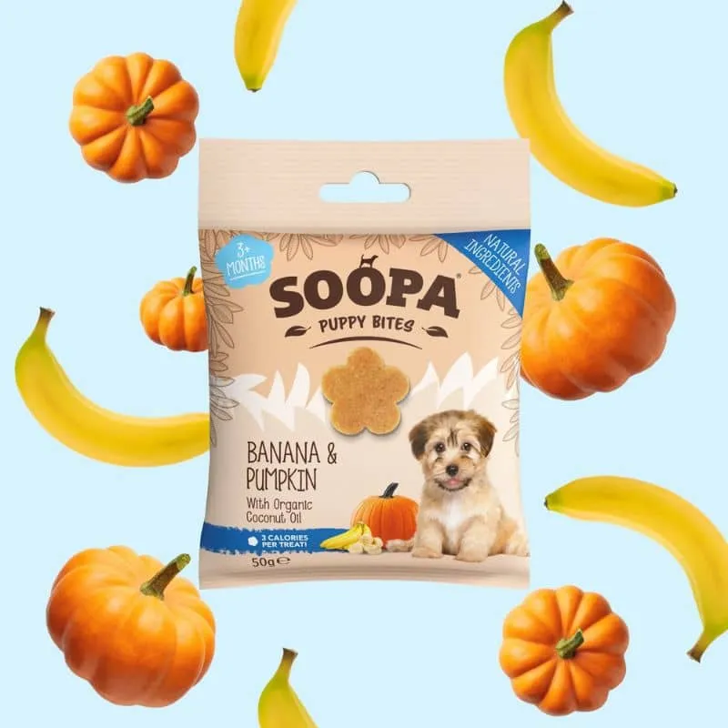 FRIANDISES D'ÉDUCATION POUR CHIOT - BANANE ET CITROUILLE
