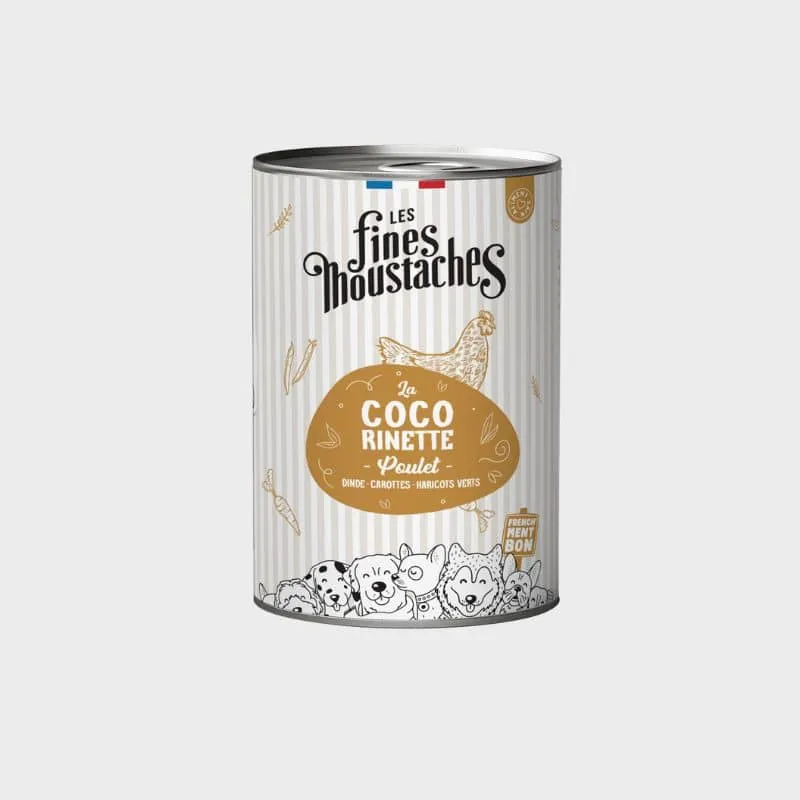 PÂTÉE POUR CHIEN SANS CÉRÉALES - COCORINETTE * POULET & DINDE