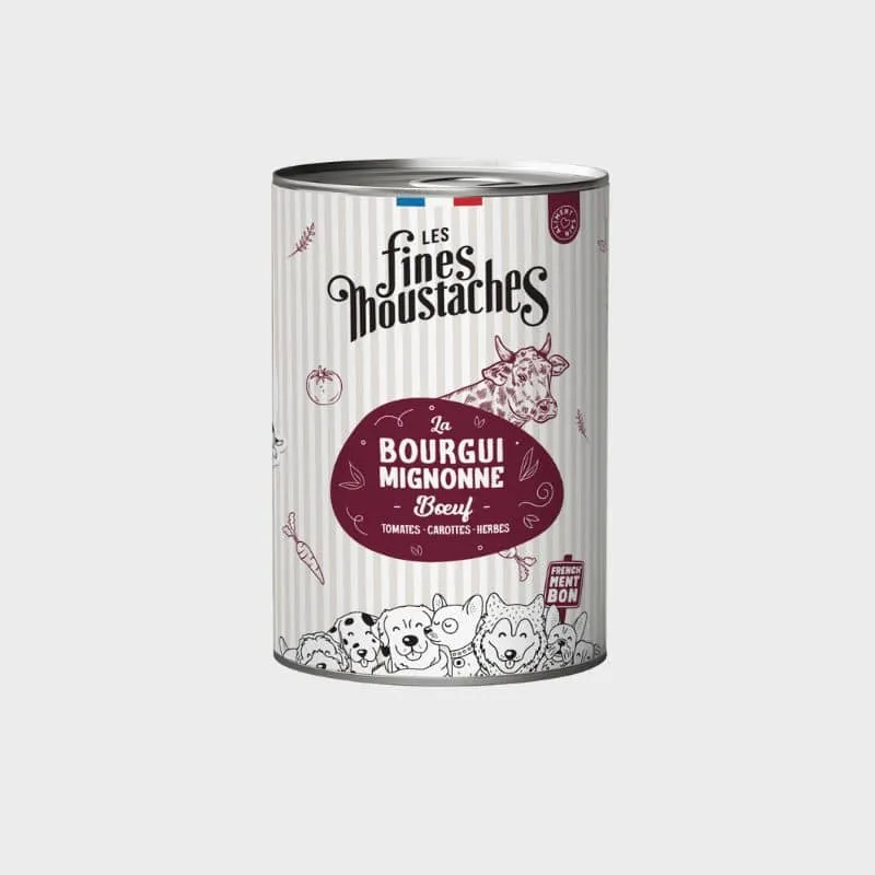 PÂTÉE POUR CHIEN SANS CÉRÉALES - BOURGUIMIGNONNE * BOEUF
