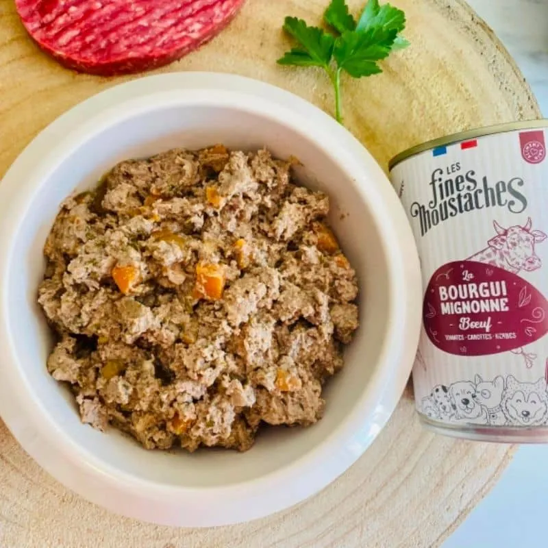 PÂTÉE POUR CHIEN SANS CÉRÉALES - BOURGUIMIGNONNE * BOEUF