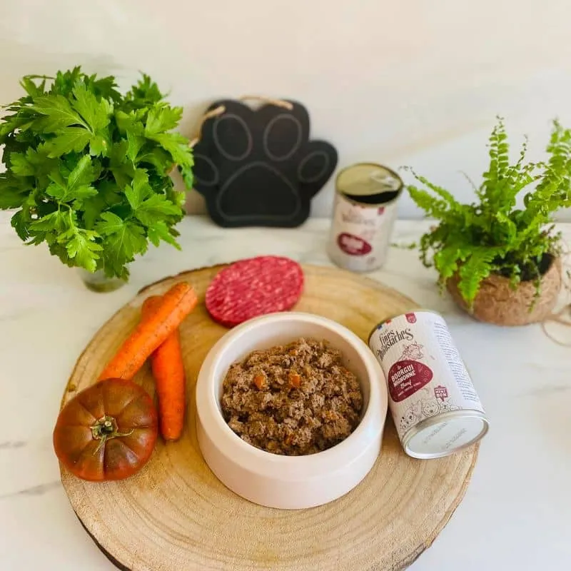 PÂTÉE POUR CHIEN SANS CÉRÉALES - BOURGUIMIGNONNE * BOEUF