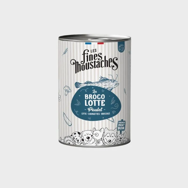 PÂTÉE POUR CHIEN SANS CÉRÉALES - BROCOLOTTE * POULET LOTTE