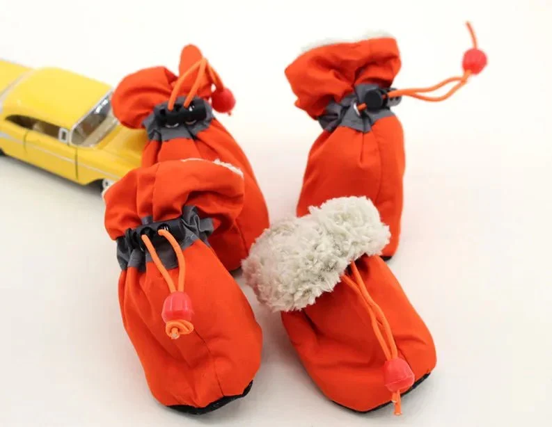 Bottes Fourrées Hiver Antidérapantes Chien