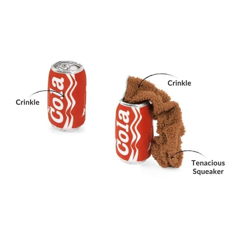 PELUCHE POUR CHIEN - CANETTE DE COLA (2 TAILLES DISPO)