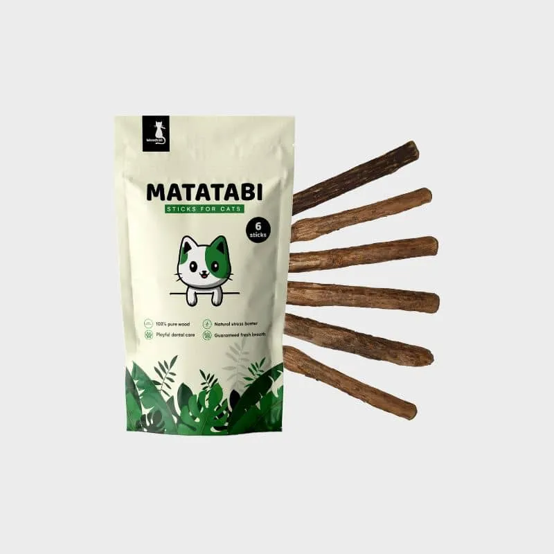 BÂTONNET DE MATATABI POUR CHAT (SACHET DE 6)