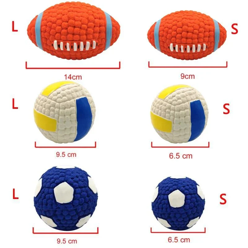 Jouet Sonore Ballon Ultra-Résistant Gros Chien